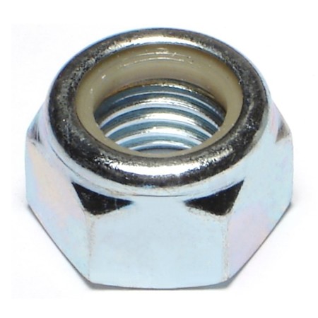 MIDWEST FASTENER Nylon Insert Lock Nut, M16-2.00, Steel, Class 8, Zinc Plated, 10 PK 53670